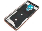 Tapa de batería marrón / naranja "Amber bronze" para Motorola Moto E7 Plus, XT2081-1